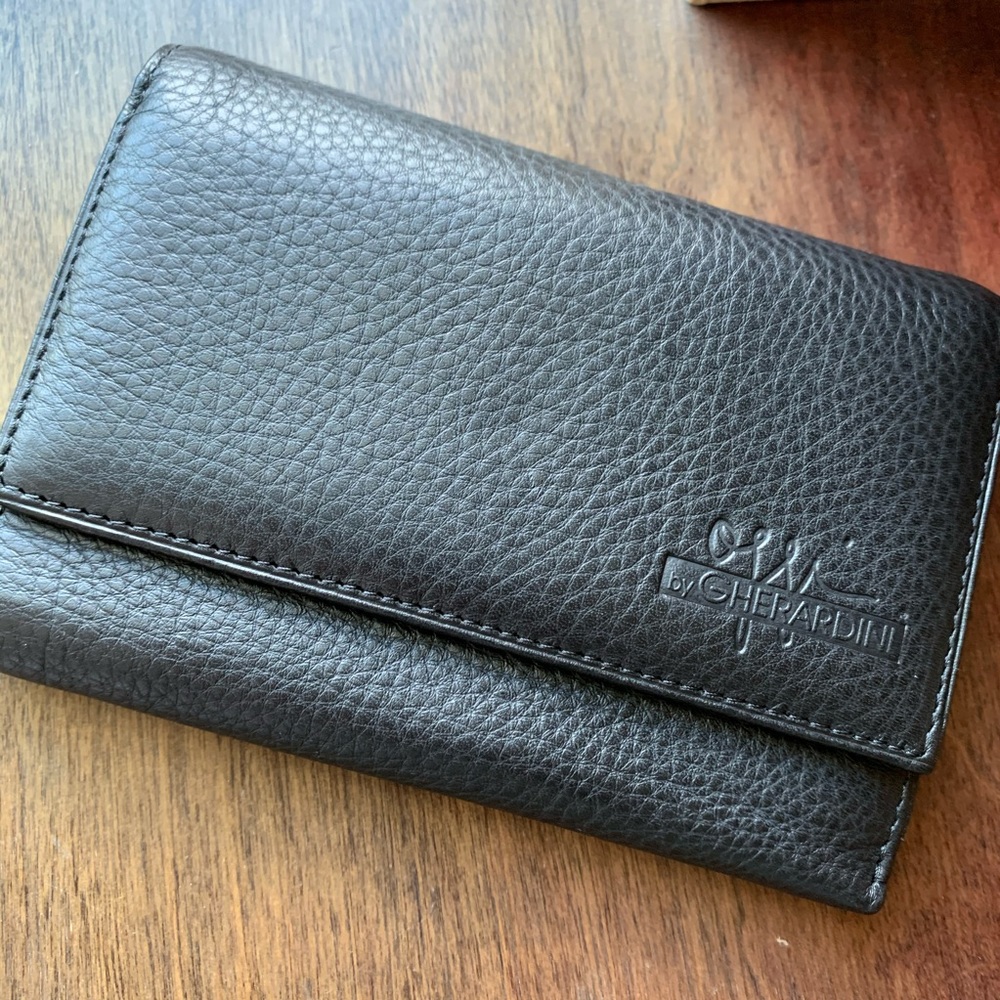 Gherardini Black Leather Wallet - NEW